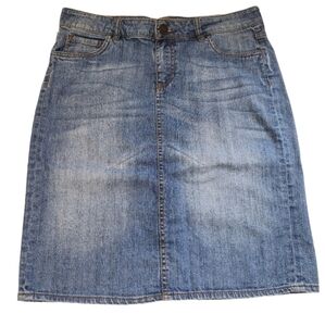 Kut from the Kloth Denim Pencil Skirt Size 4 | Classic Blue Jean Midi Skirt
